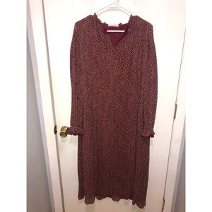 Machine Pour Neuf Mode Cottagecore Lined Floral Dress Women's Medium EUC Modest